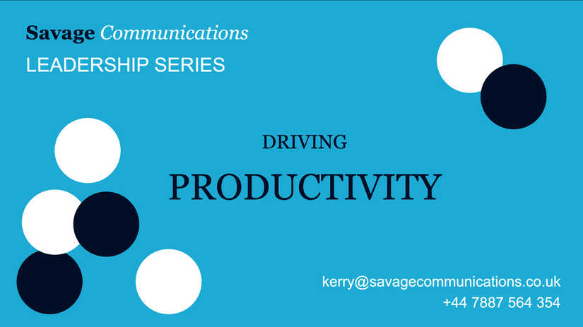 Driving productivity
